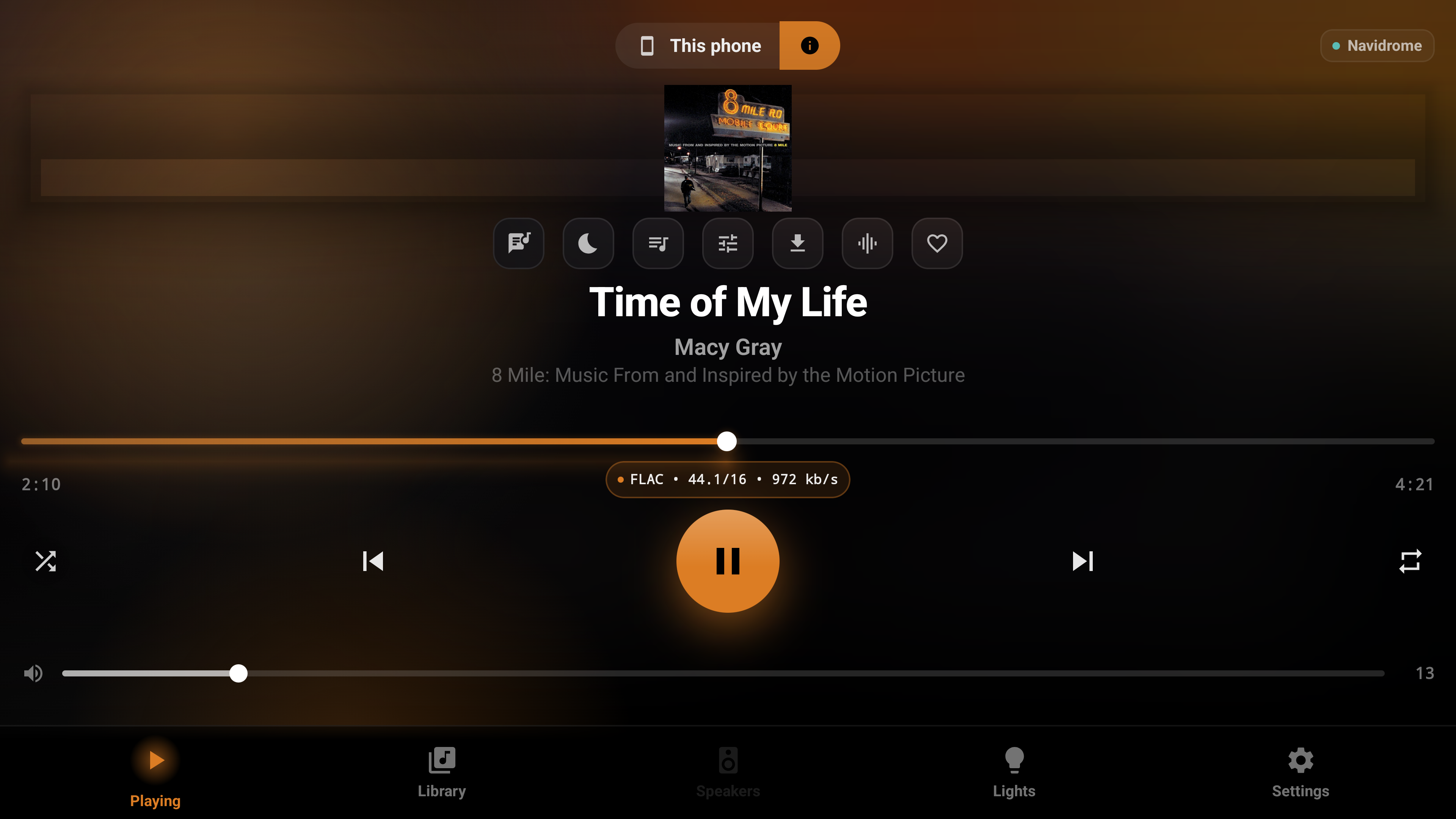 CAMusic Now Playing on Android TV